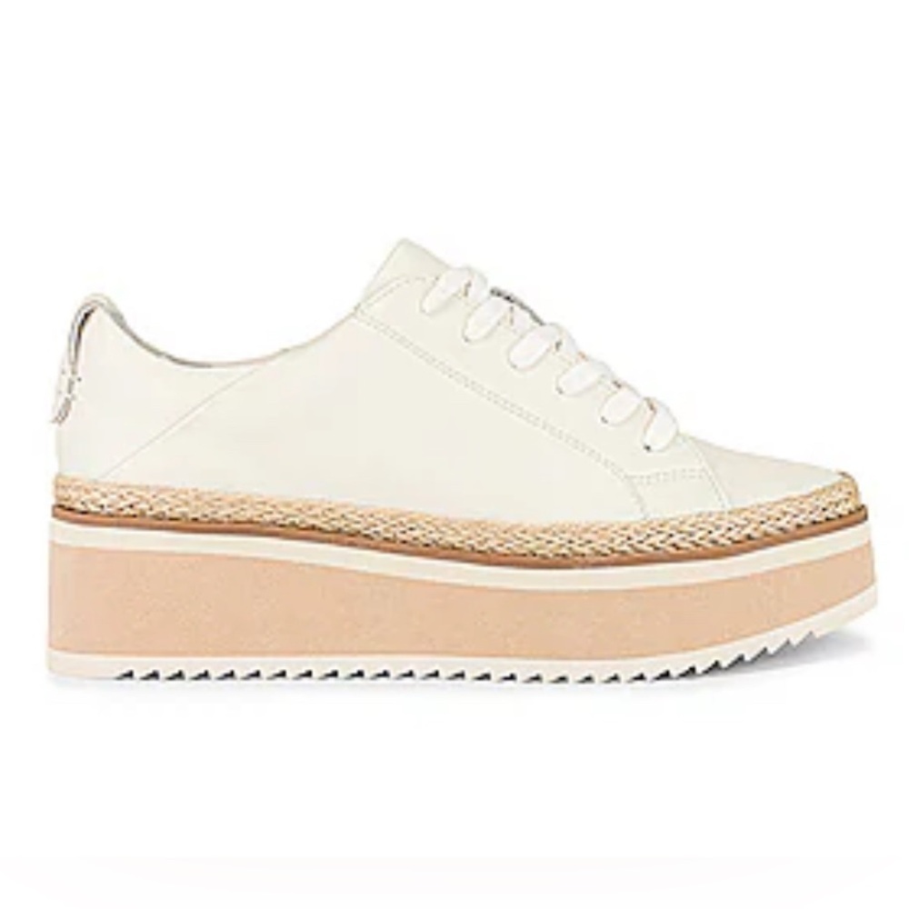 Dolce Vita Women’s Tinley Leather Platform Sneaker Sz 8.5